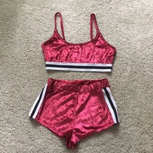 Satin Two Piece Outfit
